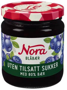 NORA Blåbær Uten tilsatt sukker