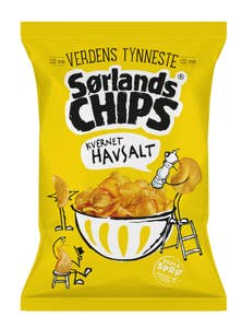 Sørlandschips Verdens Tynneste Kvernet havsalt