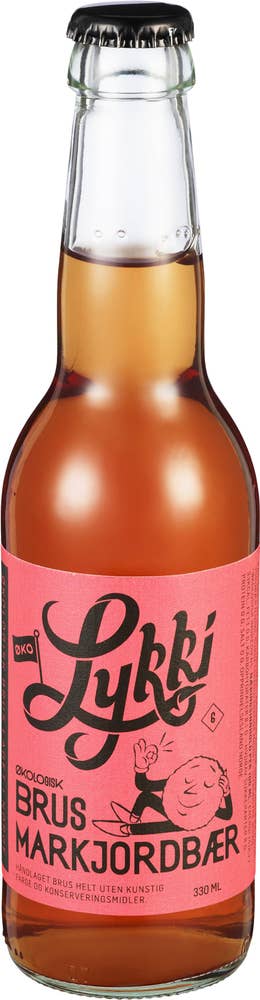 Lykki Markjordbærbrus Økologisk