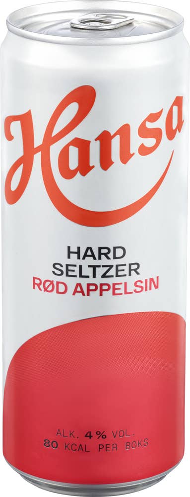 Hansa Hard seltzer Rød appelsin