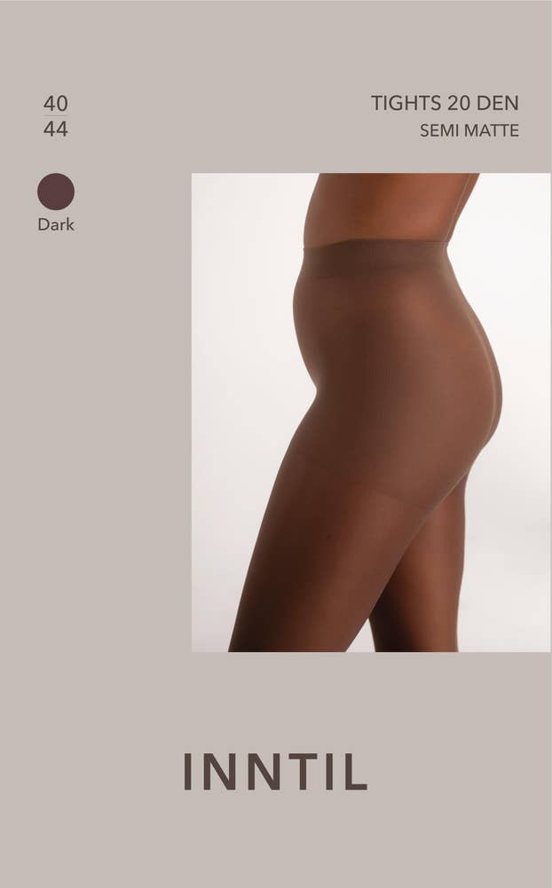 Inntil Strømpebukse 20 DEN Mørk, str. 40-44, semi-matt