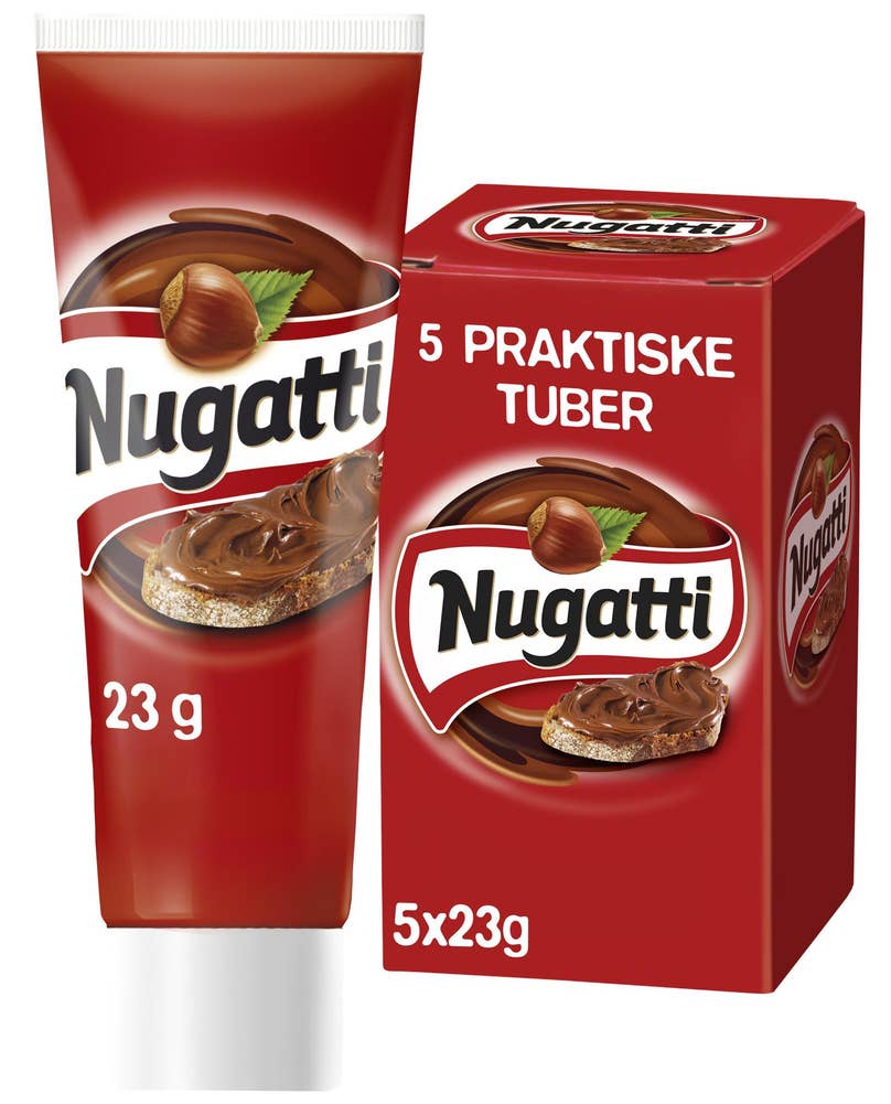 Nugatti på tube 5x 23g