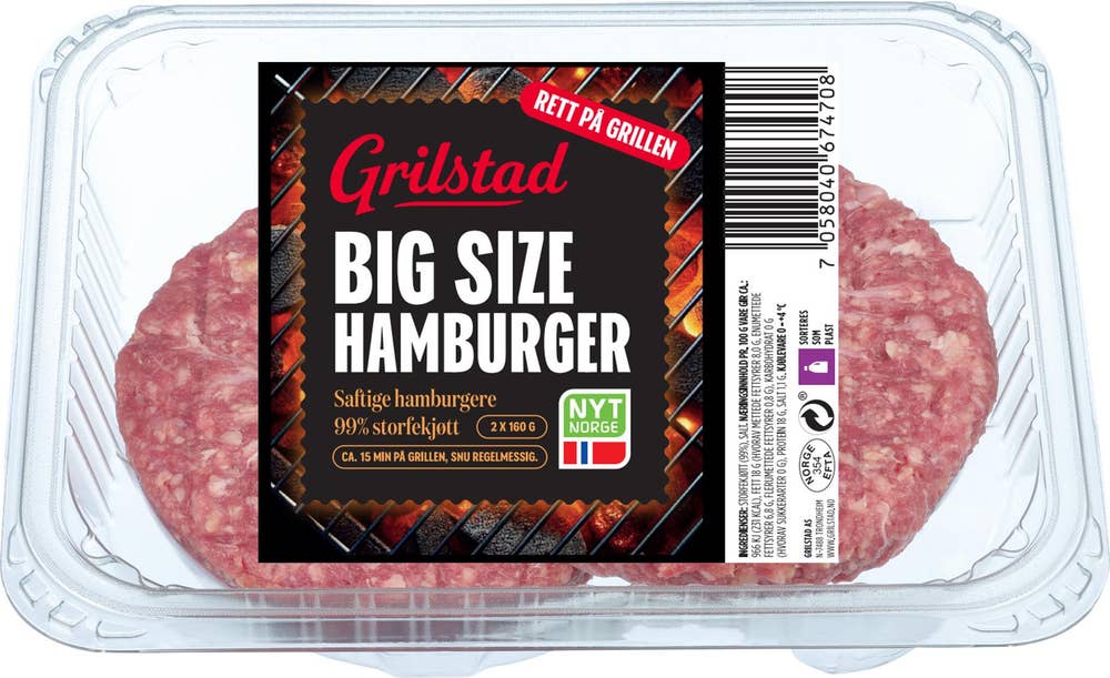Grilstad Big size hamburger