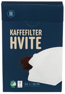 REMA 1000 Hvite kaffefilter Str 4