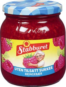 Stabburet Bringebærsyltetøy Uten tilsatt sukker