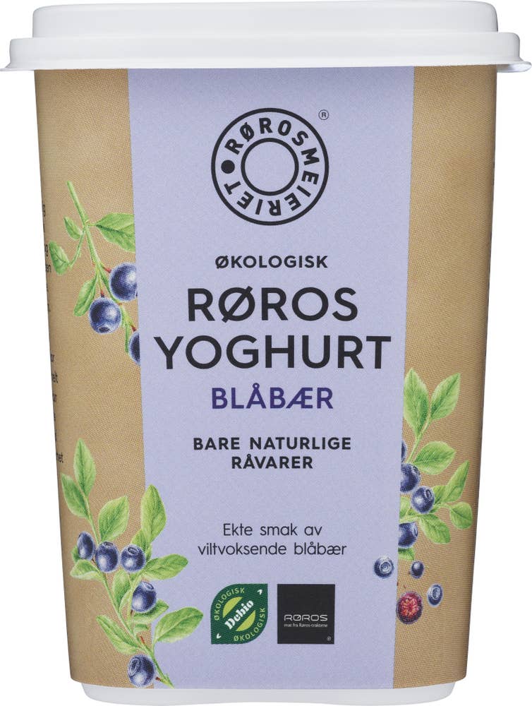 Rørosmeieriet Økologisk Rørosyoghurt Blåbær