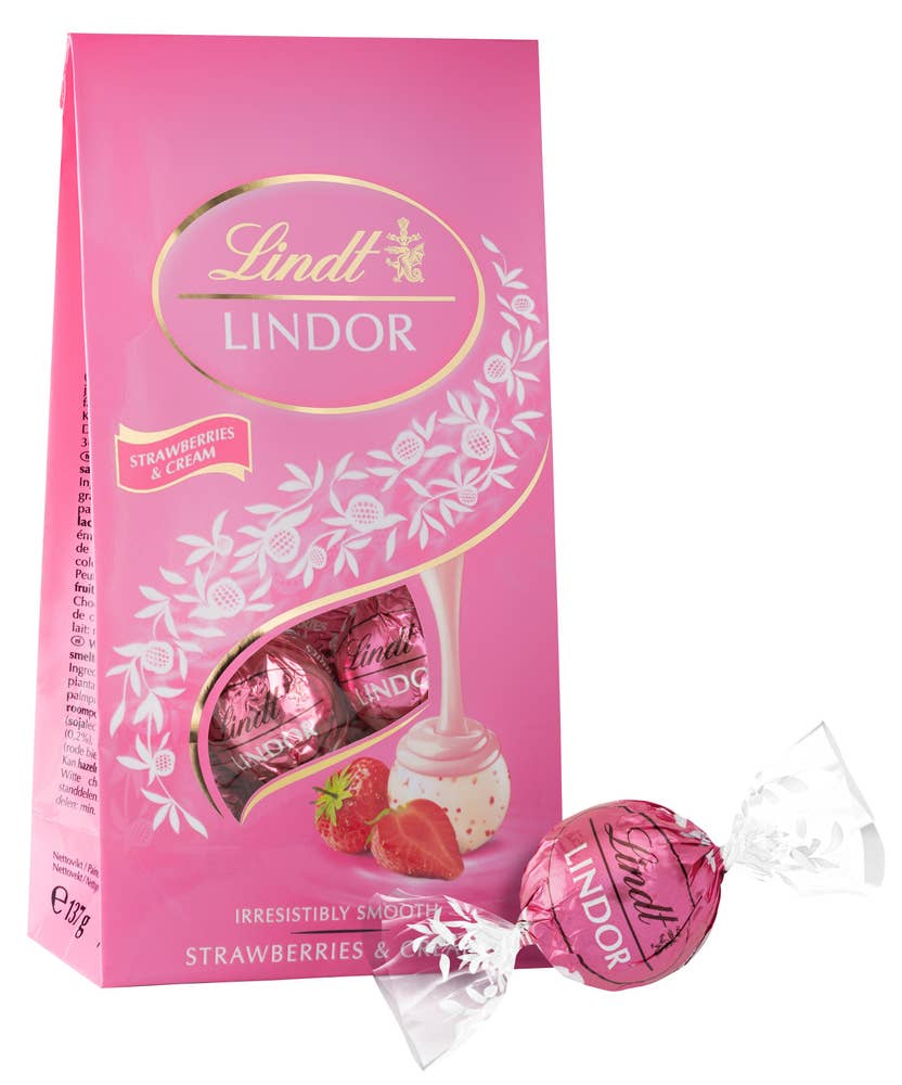 Lindt Lindor Jordbær & Krem