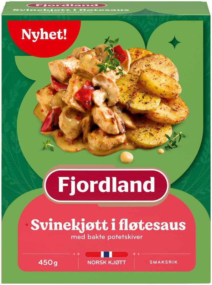 Fjordland Svinekjøtt i fløtesaus