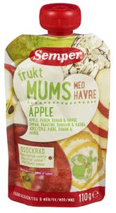 Semper Fruktmums eple og havre Fra 6 mnd