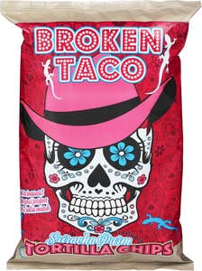 Broken Taco Tortilla chips Sriracha & cheese