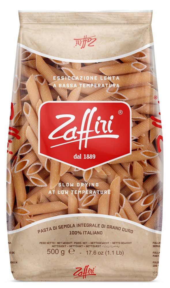 ZAFFIRI Fullkorn penne rigate