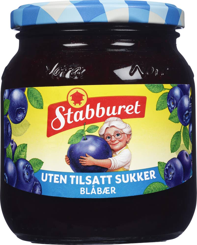 Stabburet Blåbærsyltetøy Uten tilsatt sukker