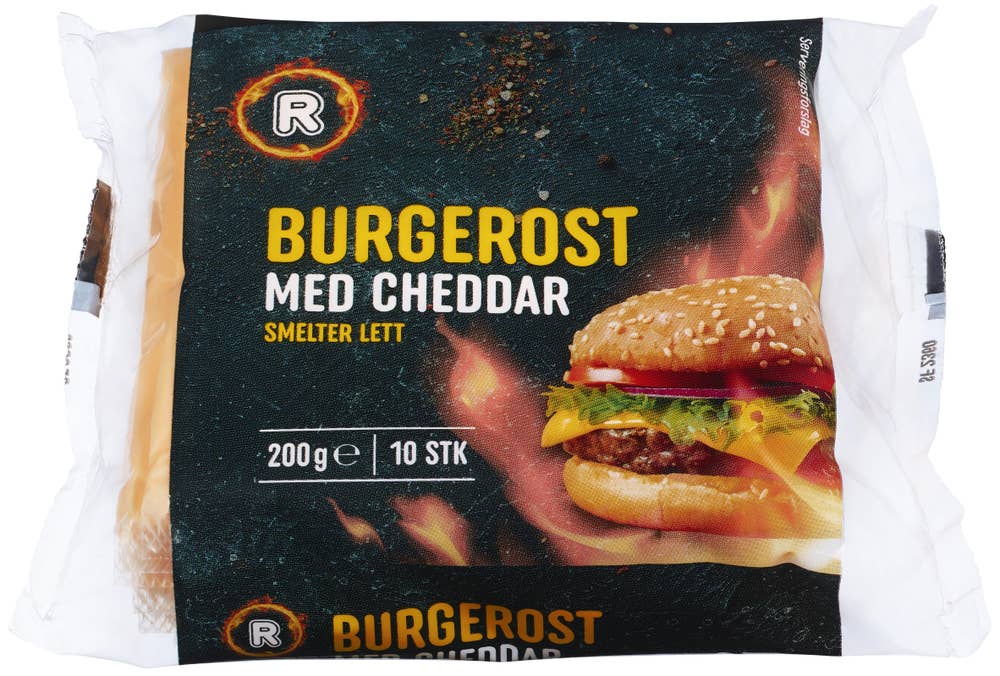 R Burgerost med Cheddar