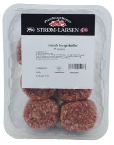 Strøm-Larsen Ferske Smash burgerboller Rå