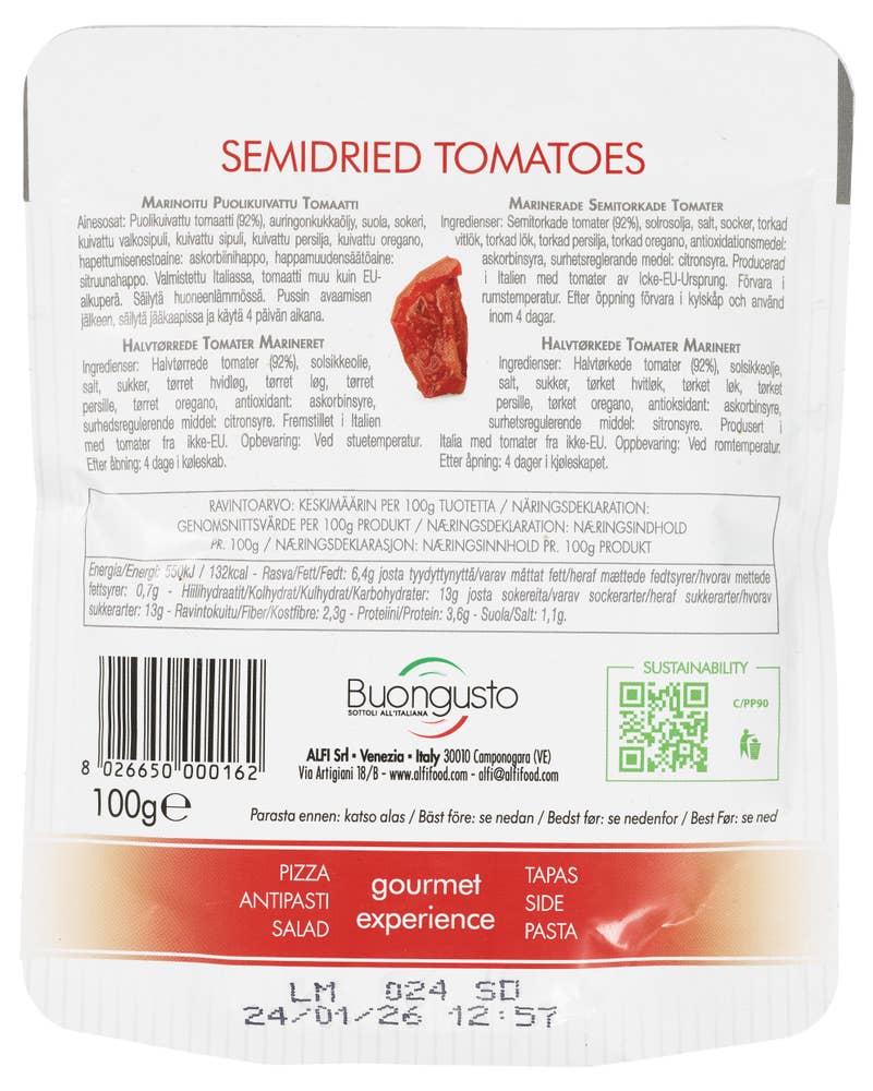 Buongusto Semi-tørkede tomater