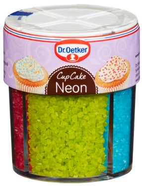 Dr. Oetker Kakepynt Neon 4 kammer