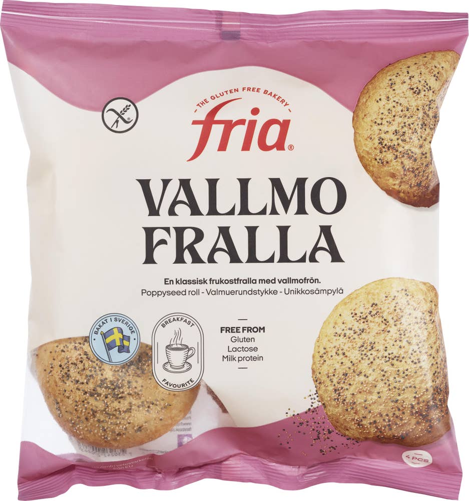 Fria Rundstykker med Valmuefrø Glutenfri
