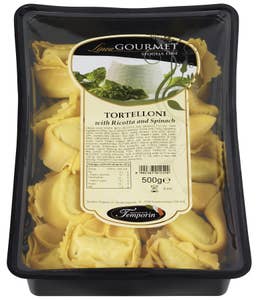 Temporin Fersk tortelloni Med ricotta og spinat
