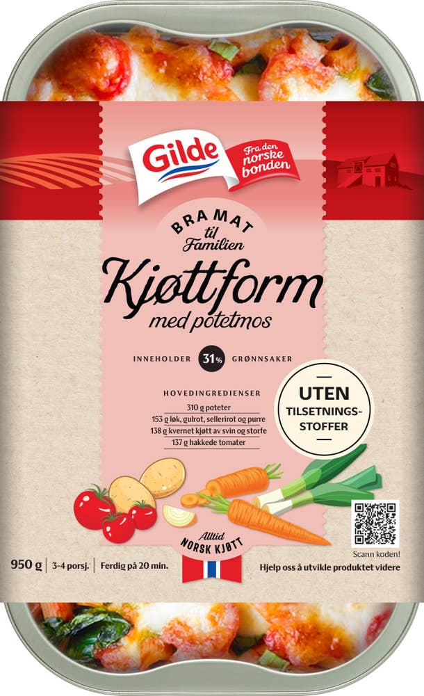 Bra mat til Familien Kjøttgrateng med Potetmos