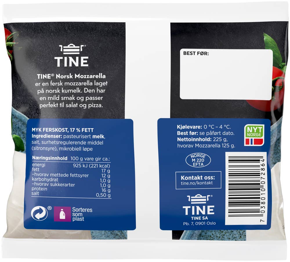 TINE Norsk mozzarella