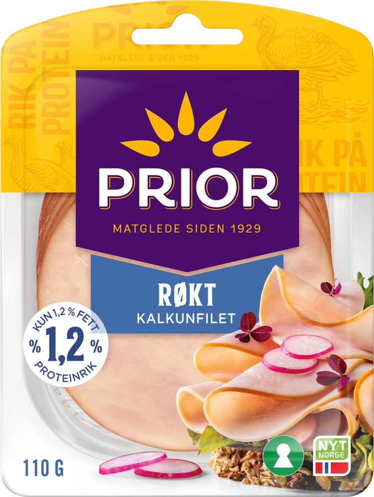 Prior Kalkunfilet røkt Skivet