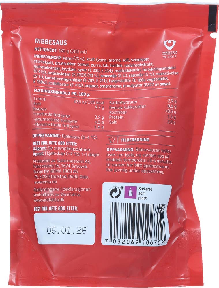 R Julens Klassiker ribbesaus