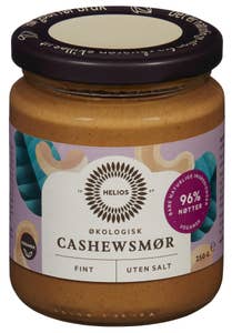 Helios Cashewsmør naturell Økologisk