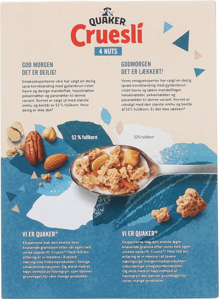 Quaker Cruesli 4 Nuts Granola