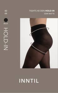 Inntil Strømpebukse Hold-In 40 DEN Sort, str. 40-44, semi-matt