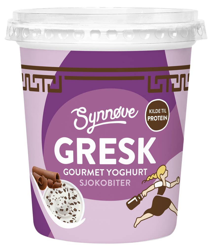 Synnøve Gresk gourmet yoghurt Sjokobiter