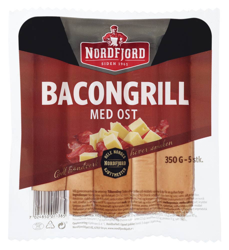 Nordfjord Bacongrill med ost