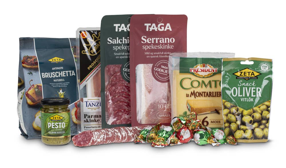 Smaksgaver AS Gaveeske med middelhavsfavoritter