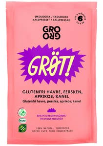 Grogro Økologisk grøt med fersken og aprikos Fra 6 mnd