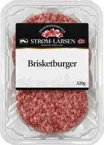Strøm-Larsen AS Fersk brisketburger 2x160g
