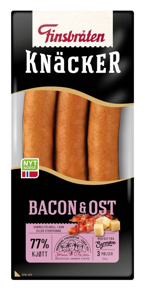 Finsbråten Bacon & Ost-Knacker