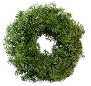 FreshFlowers Klassisk rundbundet julekrans Granbar, ø25cm