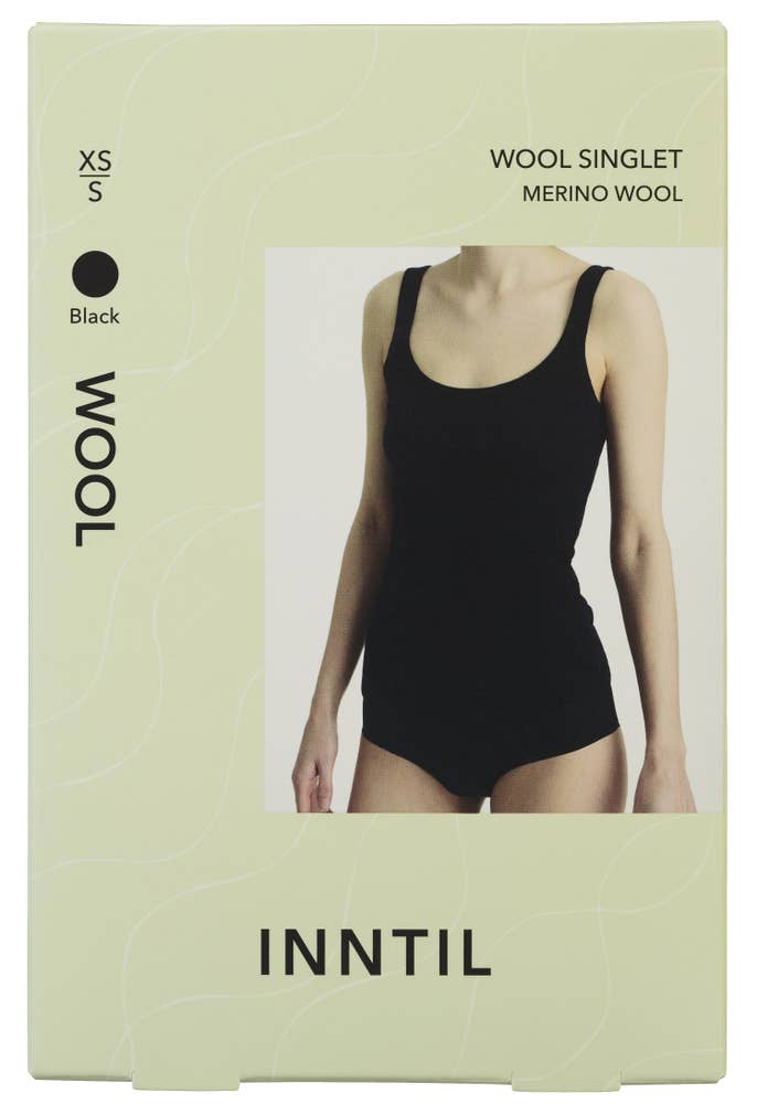 Inntil Ullsinglet Sort, str XS-S