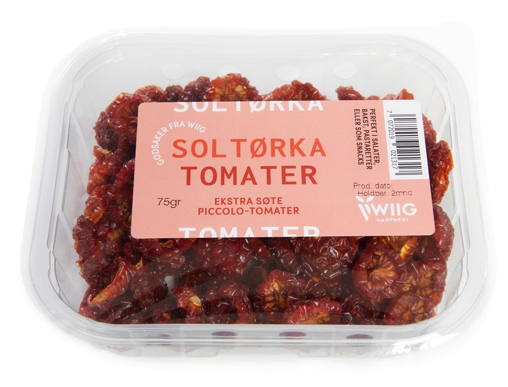 Wiig Gartneri Ekstra Søte Tørkede Piccolotomater Norge