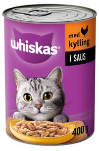 Whiskas Våtfôr med kylling i saus Til voksne katter fra 1 år