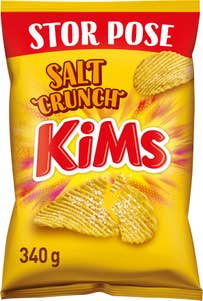 KiMs Salt crunch potetgull Stor pose
