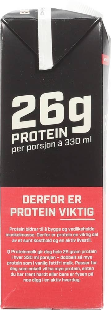 Q proteinmelk sjokolade Laktosefri