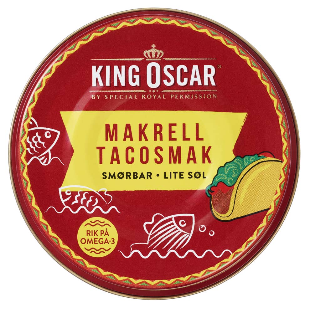 King Oscar Smørbar makrell Tacosmak