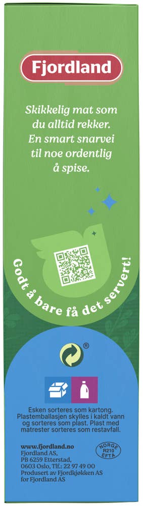 Fjordland Fiskeboller i hvit saus Med gulrøtter og poteter