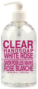 Clear Handsoap, White Rose