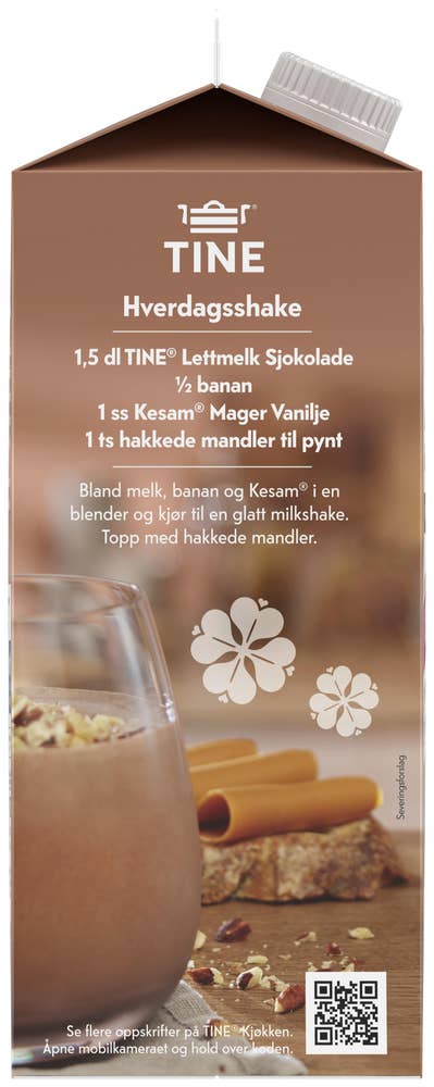 Tine Lettmelk Sjokolade Usøtet