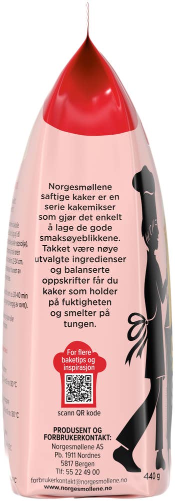 Norgesmøllene Saftig sitronkake