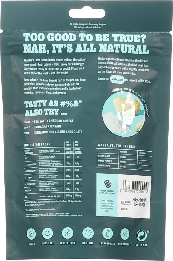 WABBA Bean Snack with Sea Salt