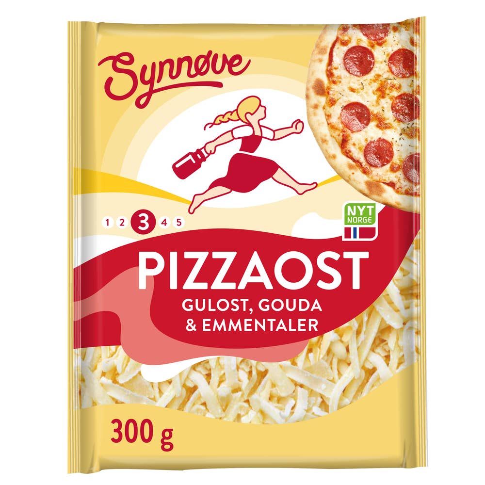 Synnøve Revet Pizzaost