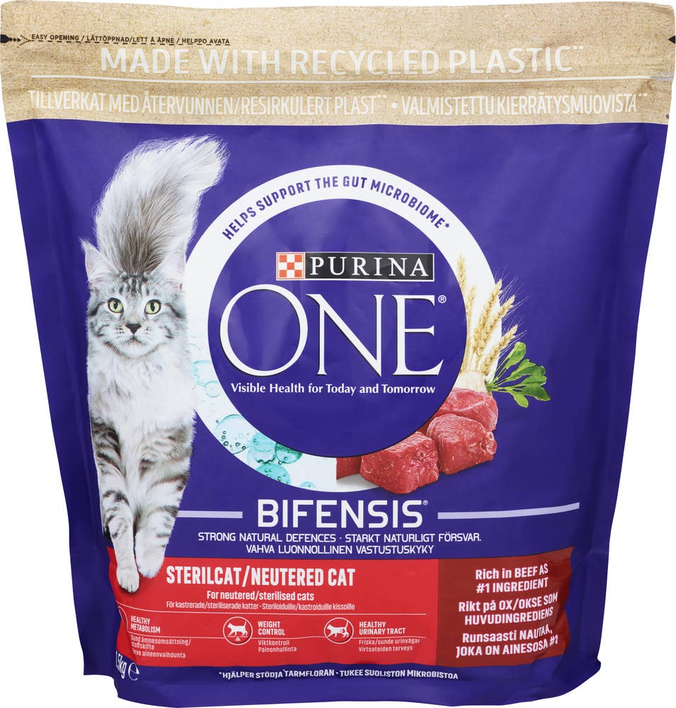 Purina Tørrfôr til steriliserte katter Med oksekjøtt