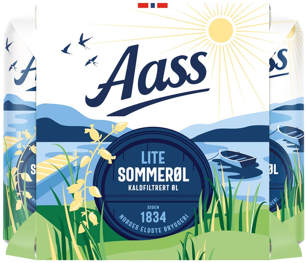 Aass Bryggeri Aass Lite Sommerøl 6 x 0,5 l